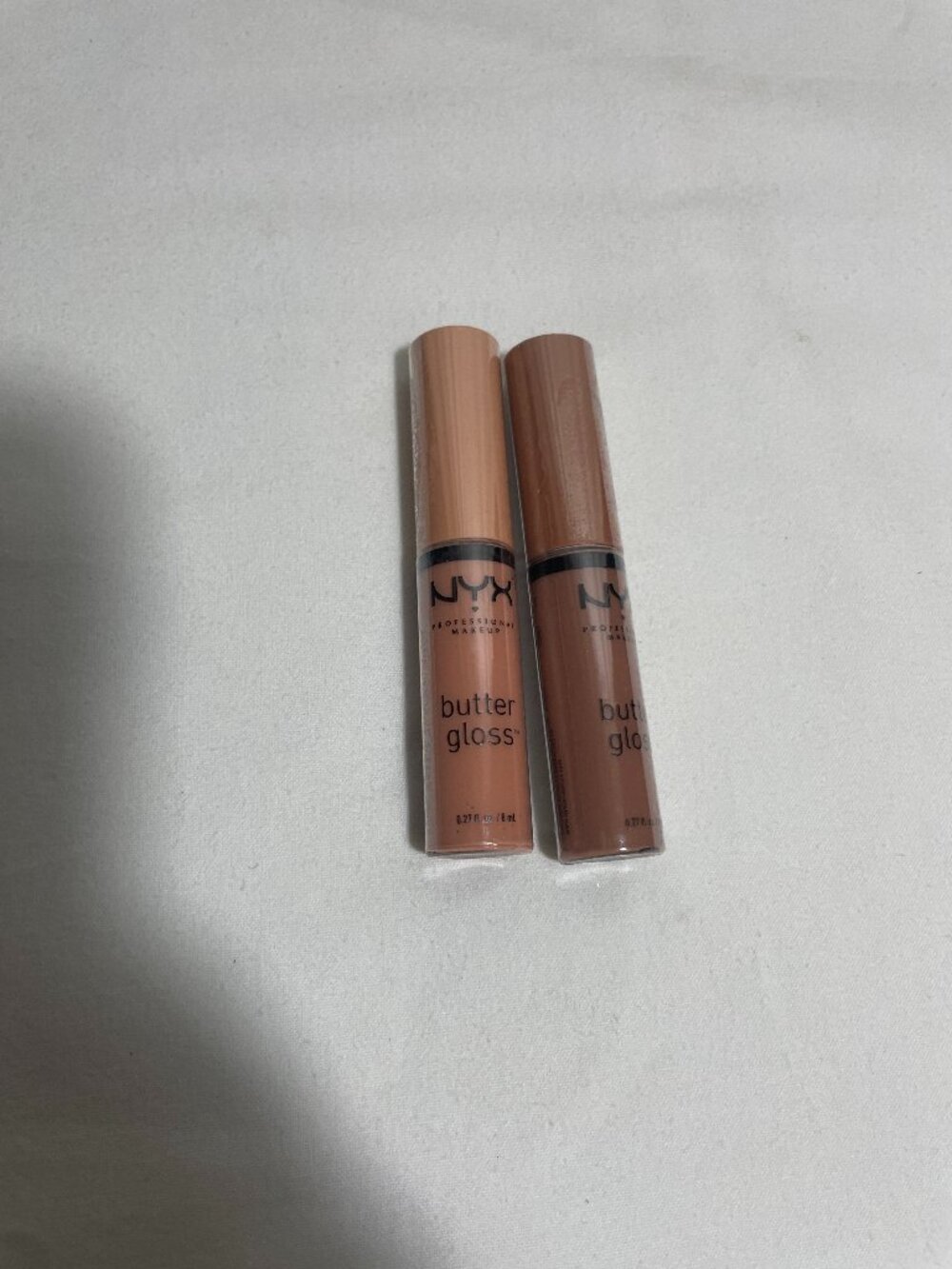 NYX Butter Gloss Lip Gloss Lot of 2 Fortune Cookie Madeleine New Sealed